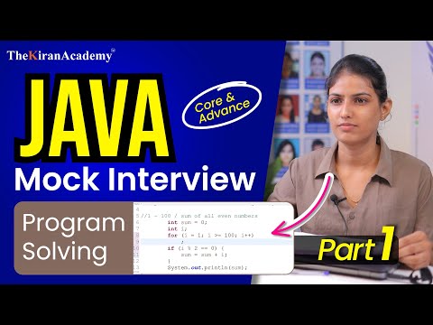 Java Interview Questions | Java Mock Interview Program Solving | Core & Advance Java | Part 1