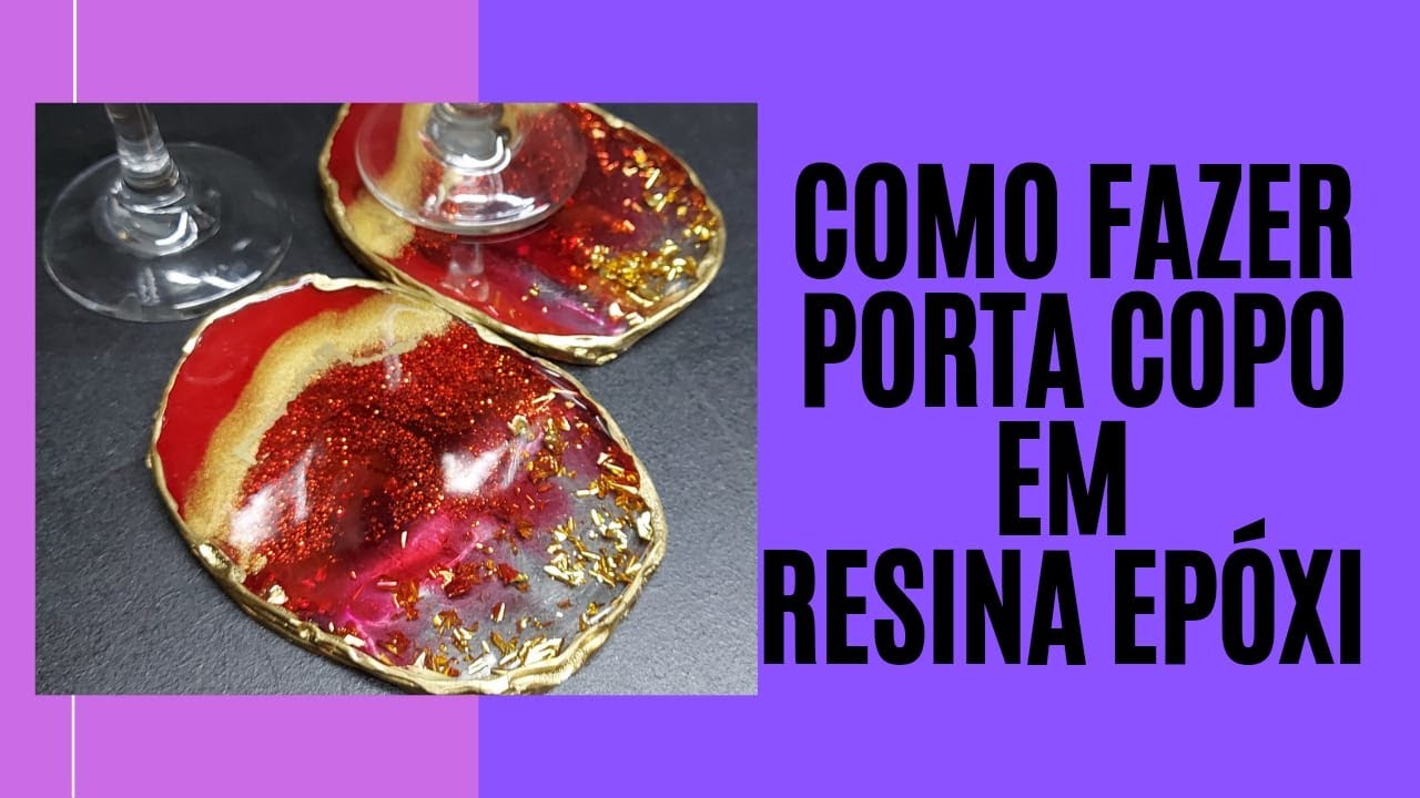 Como Fazer Porta-Copos de Resina Epóxi | Passo a Passo