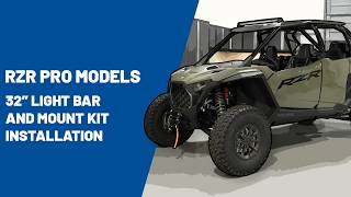 2025 RZR Pro Models | Roof Light Bar Mount Kit Installation | Polaris Off Road Vehicles