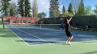 Lee/Michael vs Edgar/Rj at St. Albert Tennis Club 5/14/2024