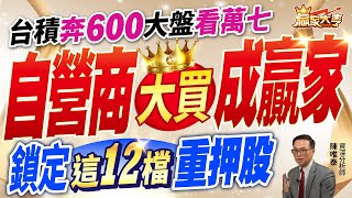 20230529【贏家大亨】台積奔600大盤看萬七 自營商大買成贏家 鎖定這12檔重押股|陳唯泰