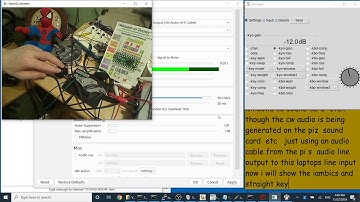 The AD5DZ software CW KEYBOARD and CW KEYER on a WINDOWS 10 laptop