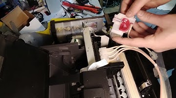 DTF L1800 printer head and damper replacement