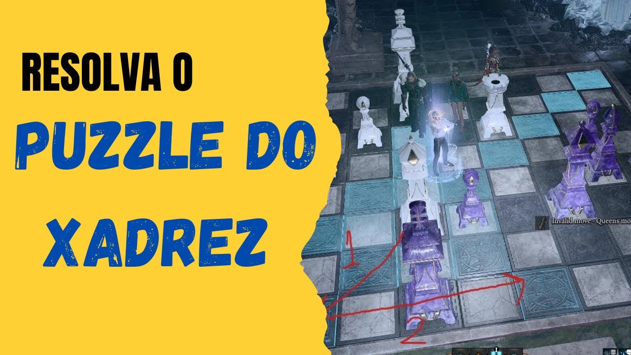 Baldur's Gate 3 chess puzzle solução