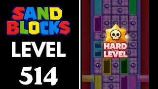 Sand Blocks: Drop Puzzle Level 514 Walkthrough 