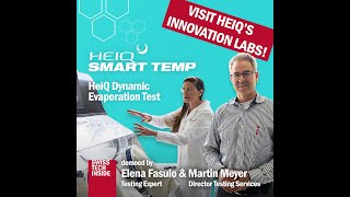 HeiQ Dynamic Evaporation Test in action! Visit HeiQ Switzerland's innovation hub
