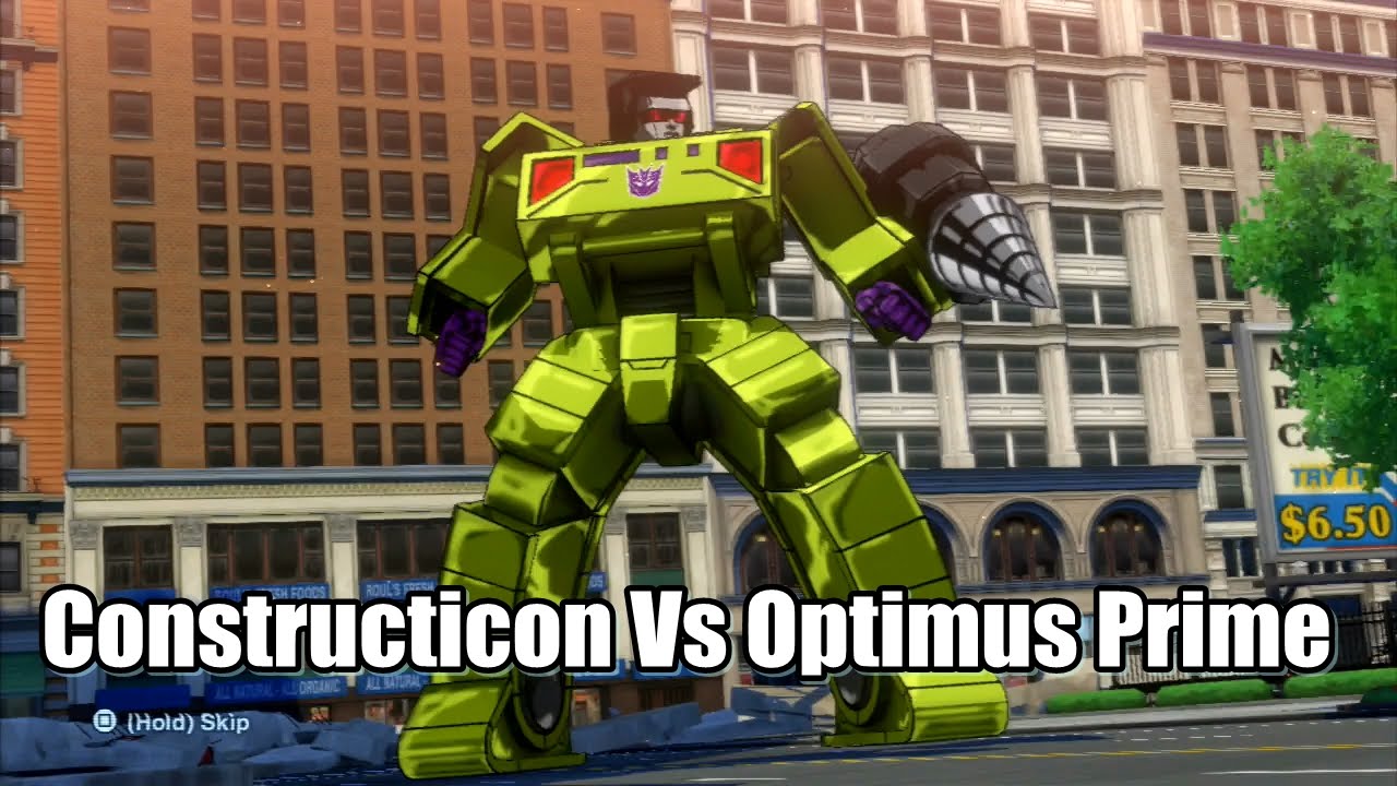 Transformers Devastation Optimus Prime vs Constructicon (Truck ,excavator)