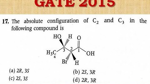 Questions on R S Nomenclature - Part 1 | Stereochemistry