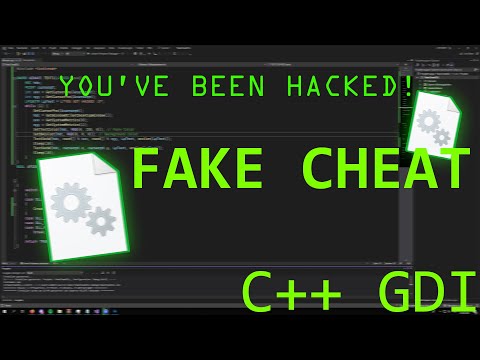 How to create fake DLL cheat for trolling? || C++ GDI