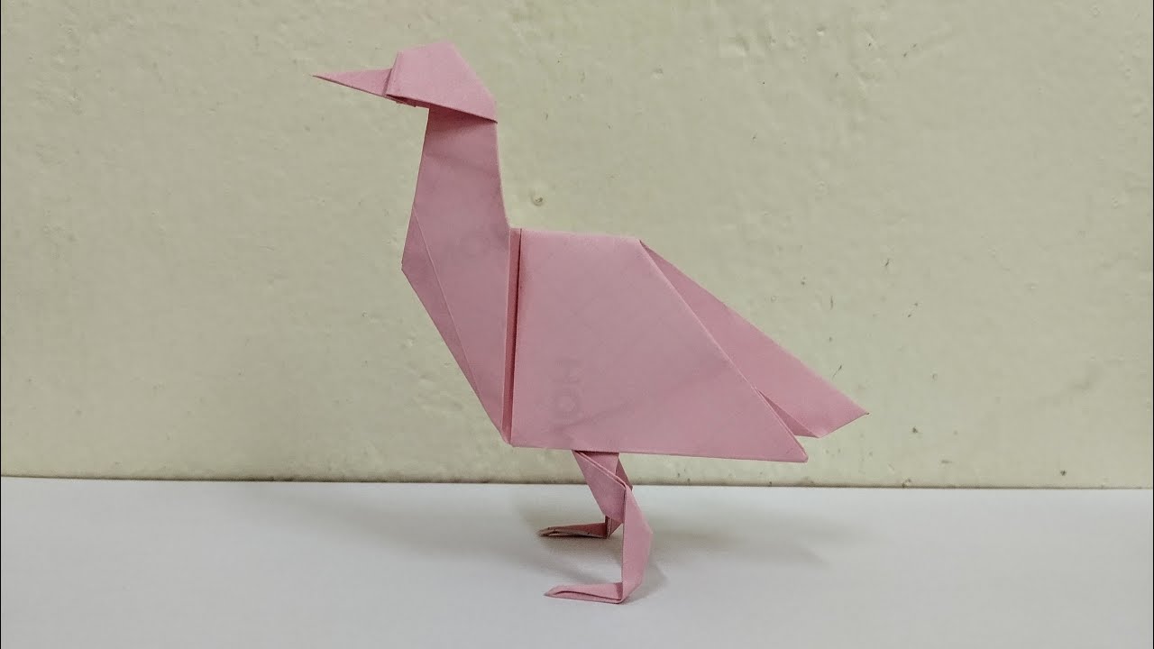 Origami Snipe Bird Easy - How To Make Snipe Bird - Origami Tutorial