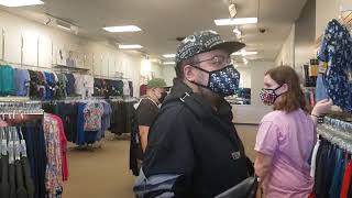 We are at SCRUBS and BEYOND (of Des Plaines, Illinois) , to buy Bree her NURSING School Uniform