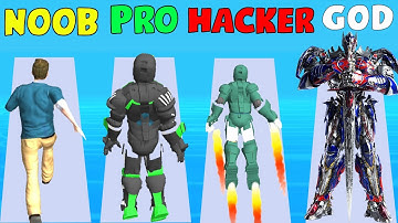 NOOB vs PRO vs HACKER vs GOD in Full Metal 3D