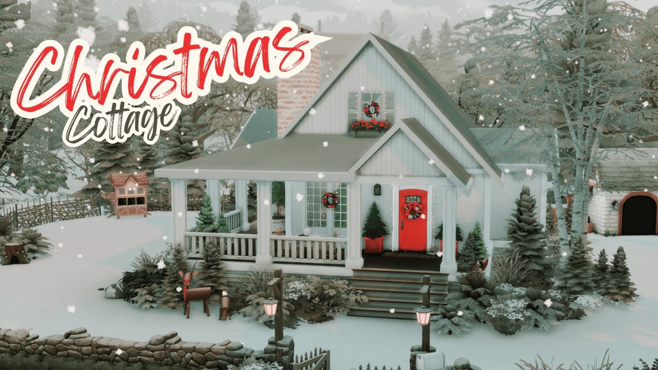 Рождественский коттедж | Sims 4 Быстрая постройка