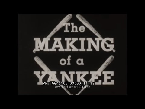 " THE MAKING OF A YANKEE " 1949 MAJOR LEAGUE BASEBALL NEW YORK YANKEES PROMO FILM GG45105