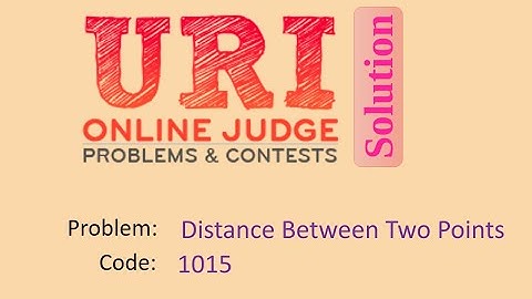 URI online judge 1015 solution (Bangla) | Distance Between Two Points | URI Beginner series