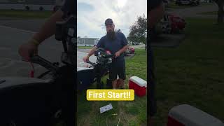 First start on my new Hangkai 6.0 hp  outboard. #fishing #firststart #boats