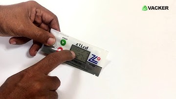 Data Logger - التوصيل والتشغيل - مسجل بيانات درجة الحرارة للاستخدام لمرة واحدة مع شاشة LCD.