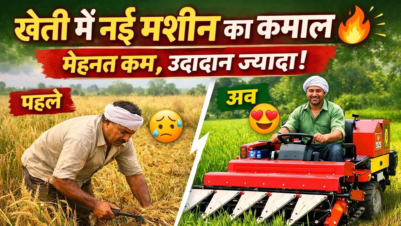 खेती में नई मशीन का कमाल 🔥 | मेहनत कम, उत्पादन ज़्यादा!
