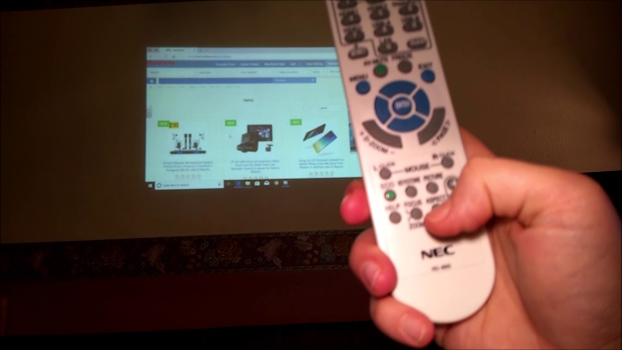 How to make Blurry Nec Projector Video Clear on the Wall YouTube