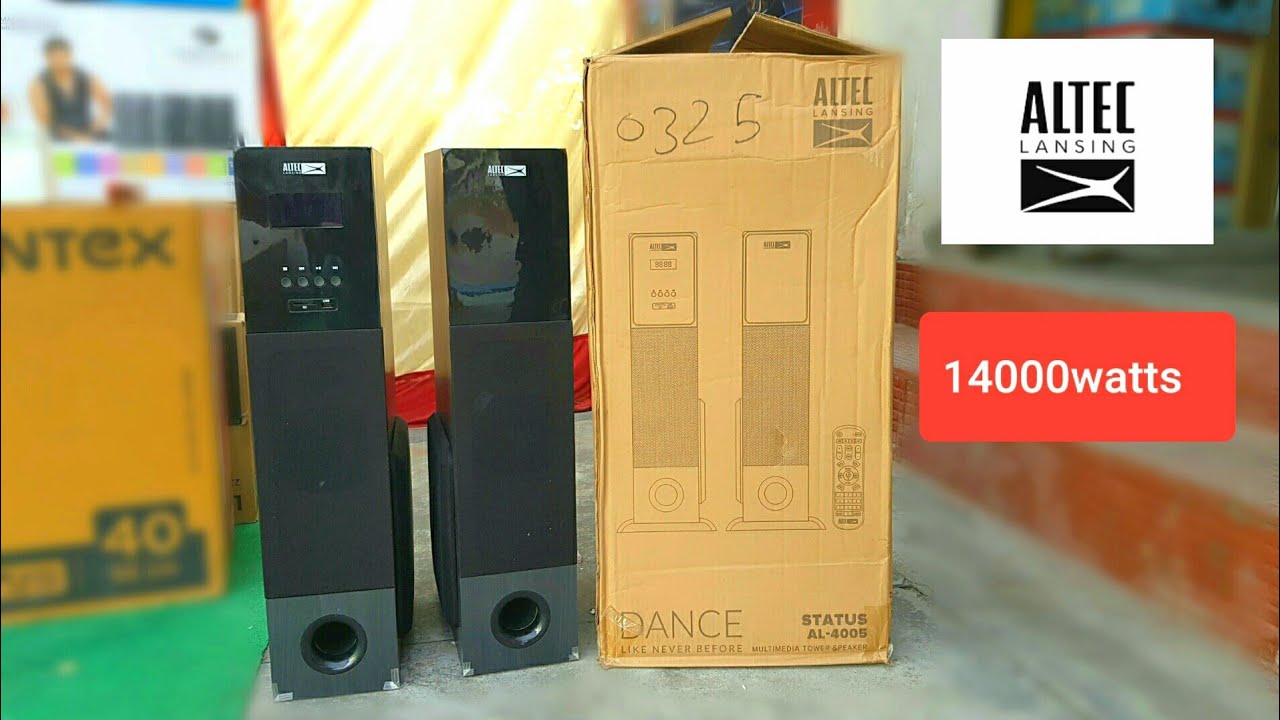 altec lansing tower speakers