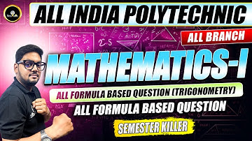 L-17 Mathematics - 1st  | Trigonometry | SOME QUESTIONS Polytechnic 1st sem NEW syllabus 2025