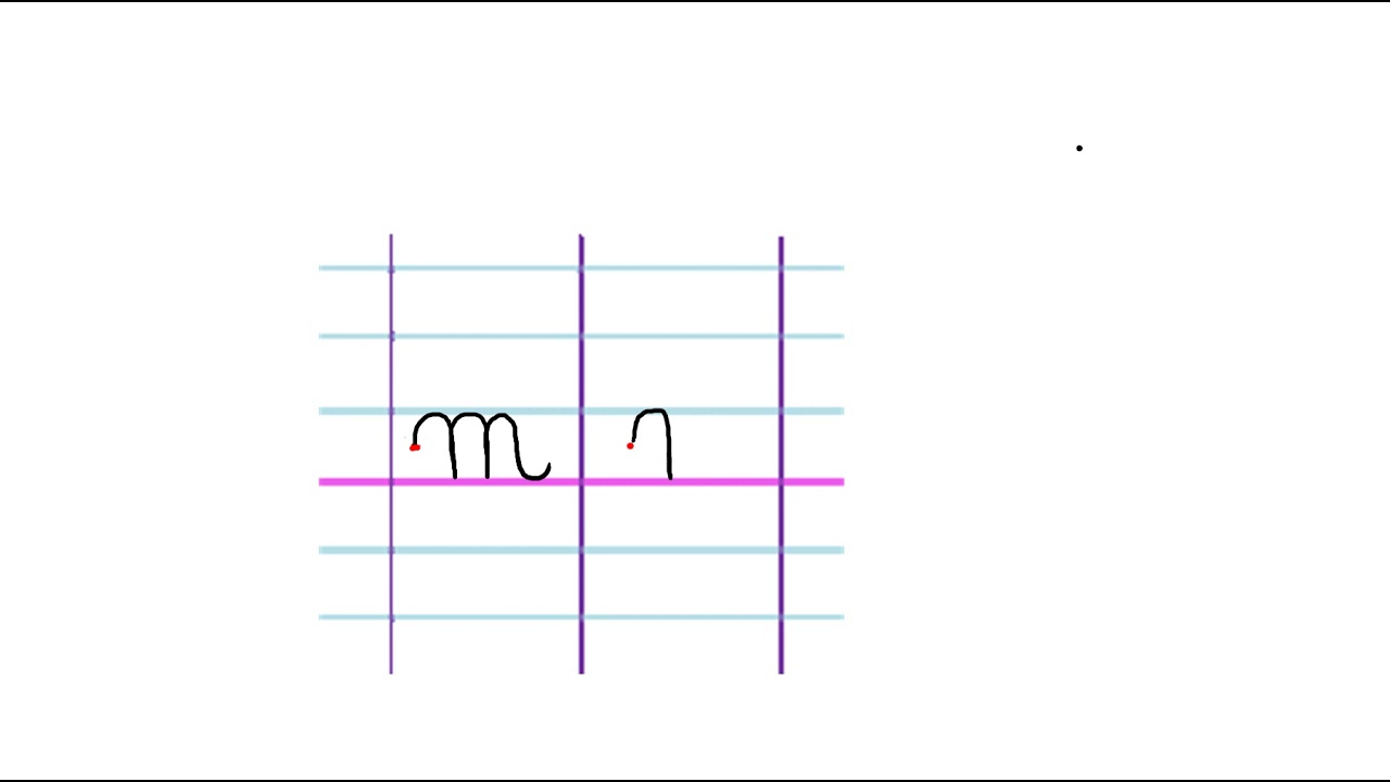 m en cursive - YouTube