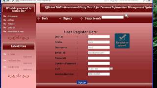 Efficient Multi dimensional Fuzzy Search for Personal Information Management Systems