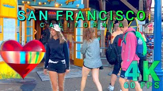 World Famous Pier 39 Walk in San Francisco, California USA 4K-UHD