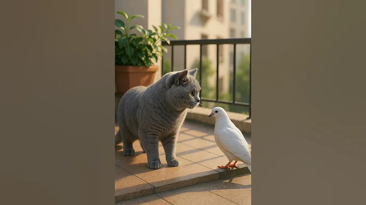 Video 10053051: british shorthair cat meets, white british shorthair cat, cats britishshorthair catlife, britishshorthair cats cutecat