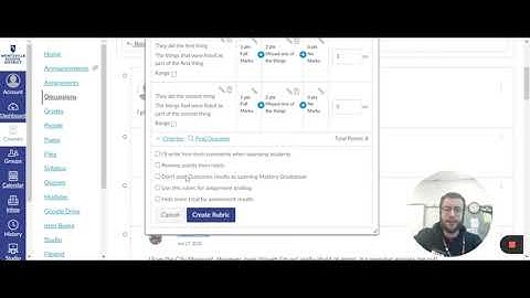 Grading Canvas Discussions