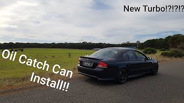 Budget Oil Catch Can Install!! Turbo Barra Falcon!!........................RIPIN + New Turbo?!?