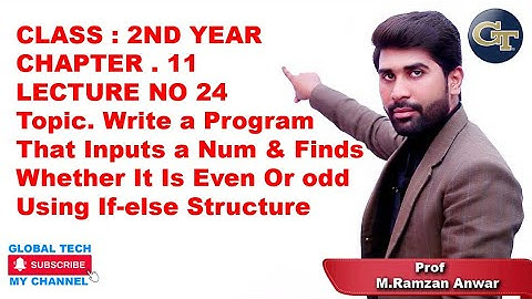 Write a program that inputs a number and find whether it is even or odd in Urdu/Hindi
