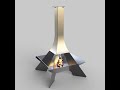 Vertical Firepit Dxf files for Diy Welding Project, Cnc Laser Plasma Files for cutting
