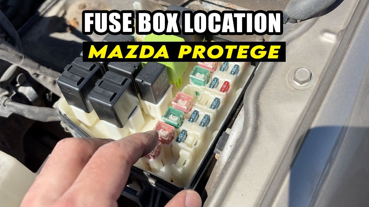 1998-2003 Mazda Protege : Fuse Box Location