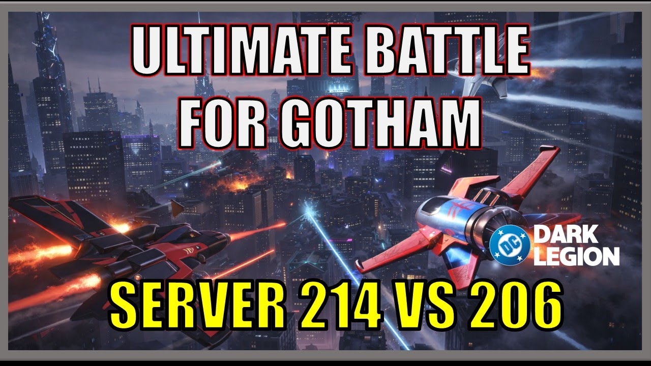 Ultimate Battle for Gotham | Server 214 vs 206 | DC DARK LEGION
