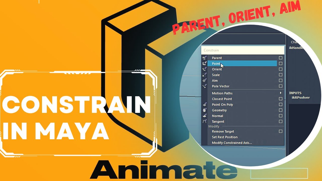 2 - Constraints in Maya / Констрейны в Maya - YouTube