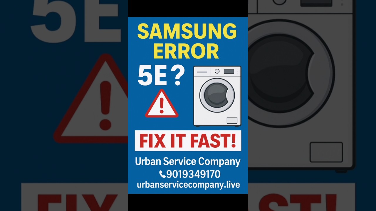 Samsung Washer Code Se Or 5E: Quick Fixes You Need Now