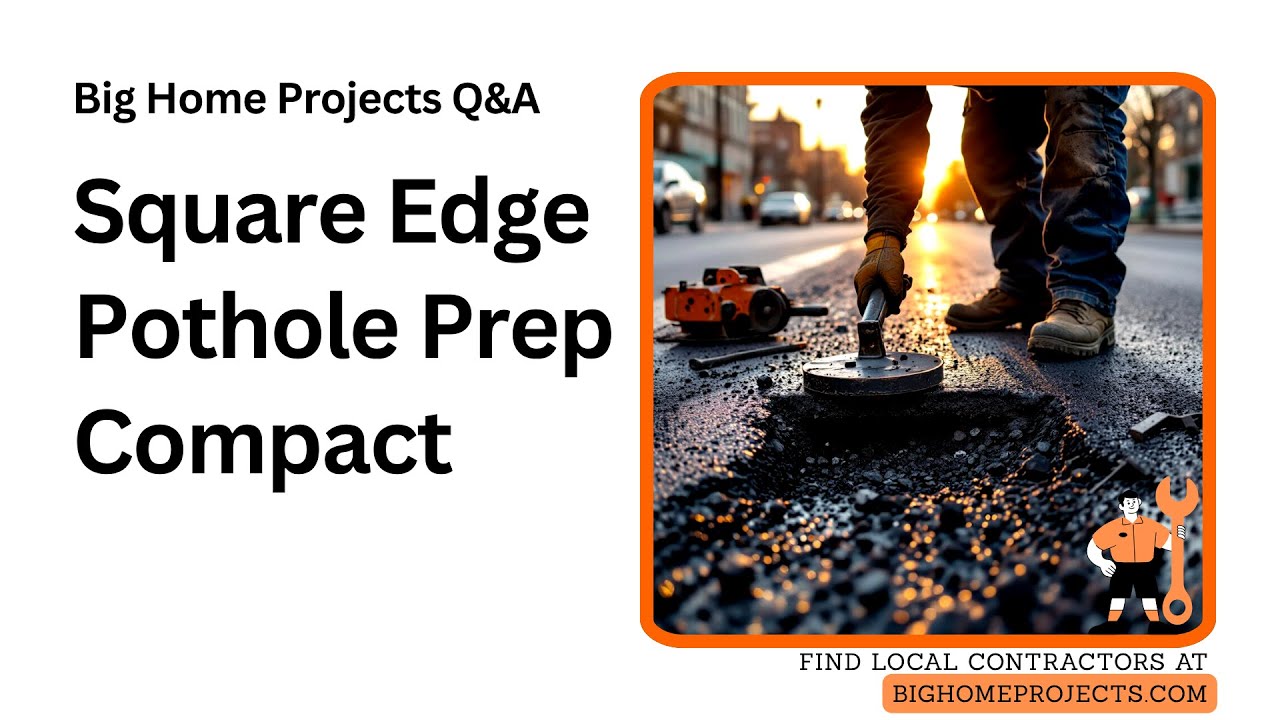 Square-Edge Pothole Prep Compact Layer Technique
