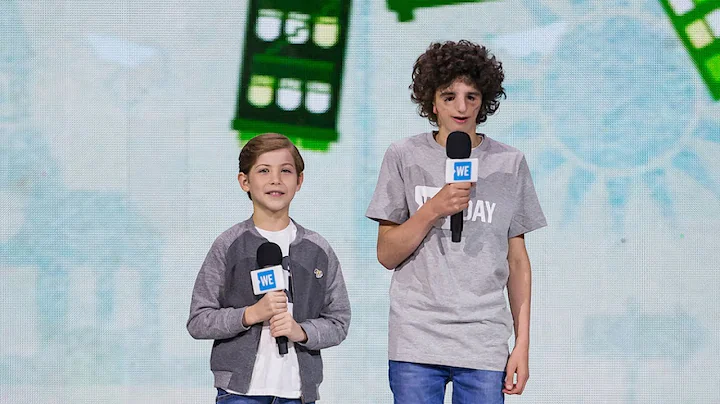 Jacob Tremblay and Nathaniel Newman speak together...