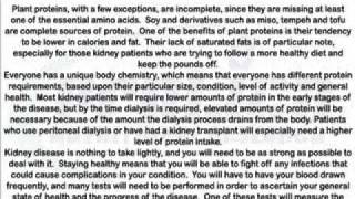 346 The Relationship between Protein and Dialysis.
