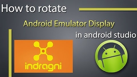 How to rotate the Android emulator display