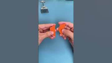 Can you form a pyramid with two pieces？#puzzle#iq#iqtest