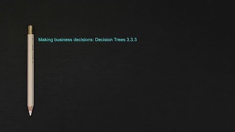 Making business decisions: Decision Trees 3.3.3 (A-Level Business)