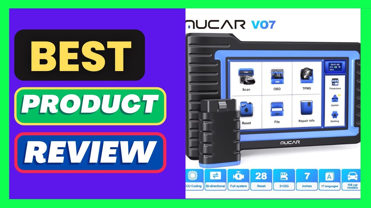MUCAR VO7 S Professional Car Diagnostic Tools CANFD Bidirectional Scan