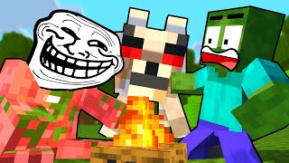 Minecraft Mobs : CAMPING CHALLENGE FULL PART (Minecraft Animation Parody)