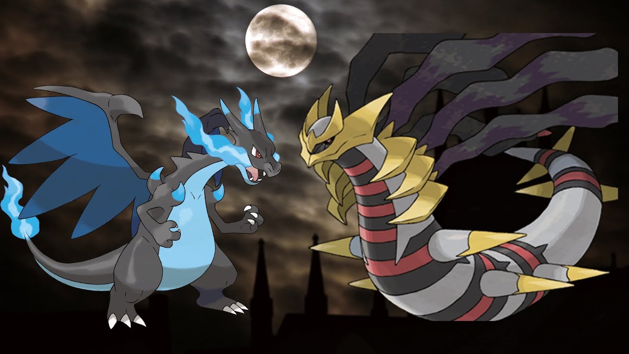 Giratina Origin Raid Duo Pokemon Go Shadow Ball Feat. Mega Charizard