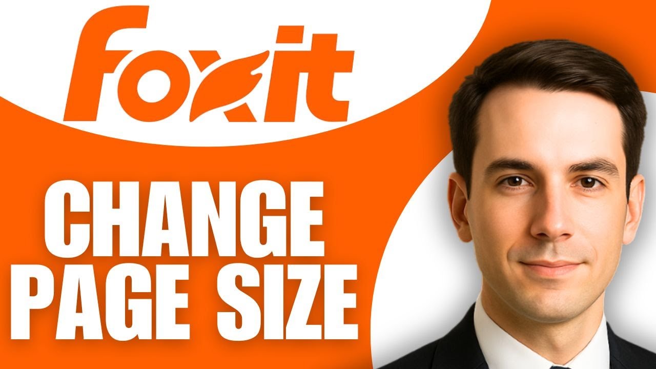 How To Change Page Size In Foxit Pdf Editor - YouTube