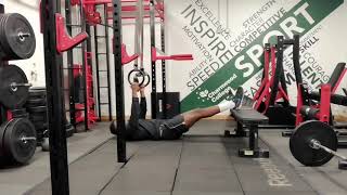 Legs Elevated Ring Inverted Row