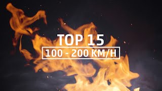 TOP 15 | 100 – 200 KM/H Accelerations – BMW M5, MB A45 S AMG, Lamborghini Urus, KIA Stinger GT etc.