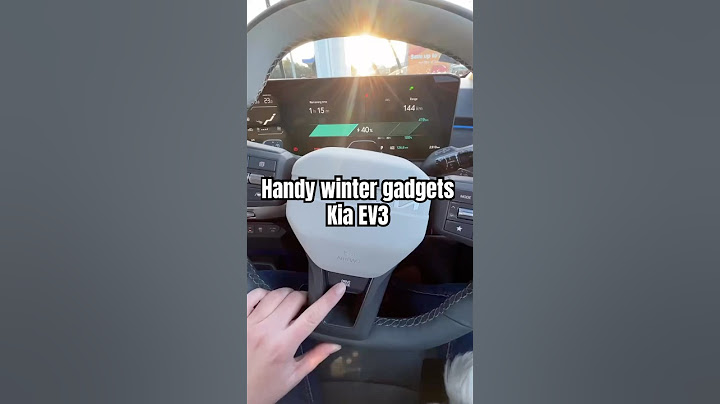Handy winter gadgets in the #Kia EV3